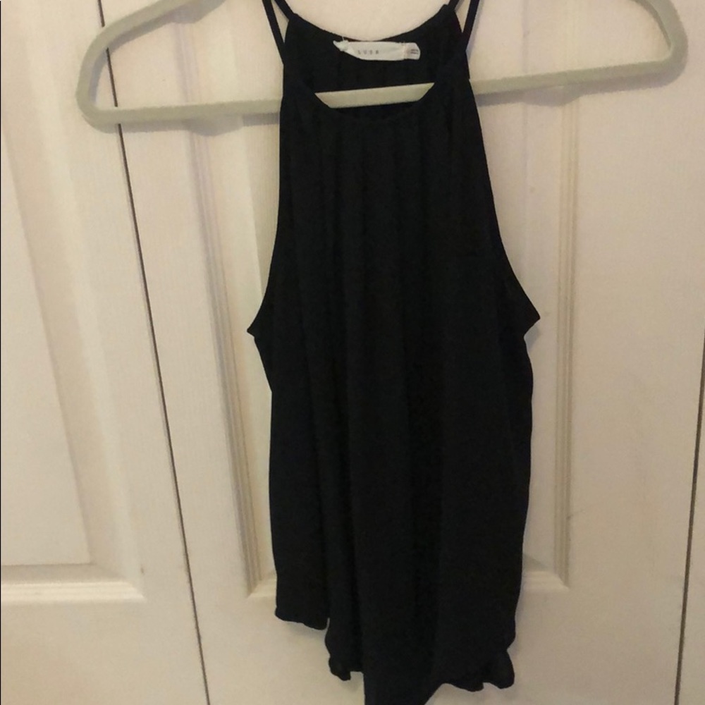 Lush black flowy blouse